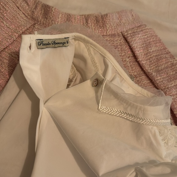 Piccola Speranza Tweed Skirt, Blouse and Purse Set - Picture 5 of 16